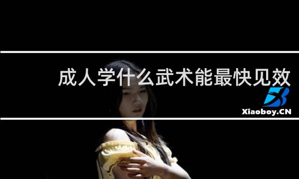 成人学什么武术能最快见效