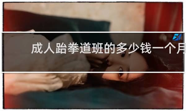 成人跆拳道班的多少钱一个月
