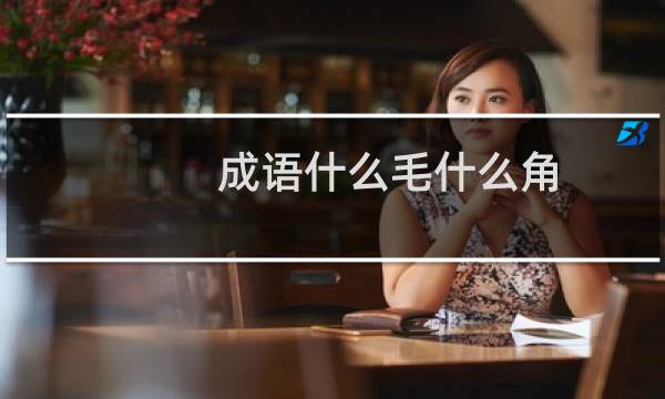 成语什么毛什么角