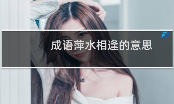 成语萍水相逢的意思(萍水相逢造句)
