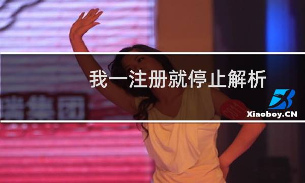 我一注册就停止解析，-域名及账户问题