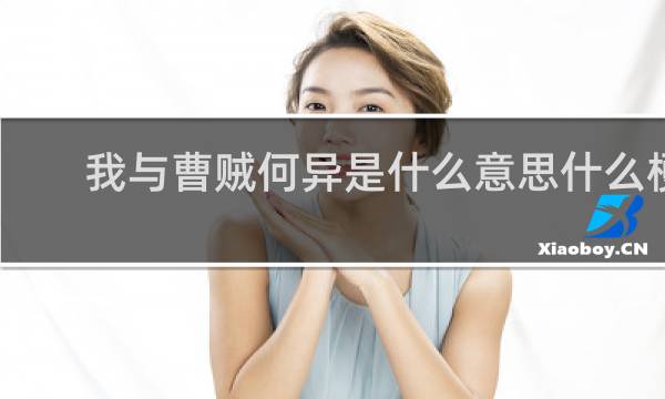 我与曹贼何异是什么意思什么梗