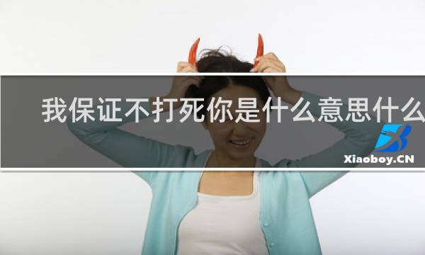 我保证不打死你是什么意思什么梗