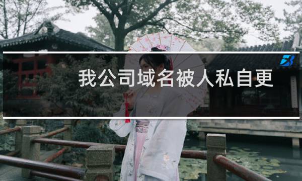 我公司域名被人私自更改所有者