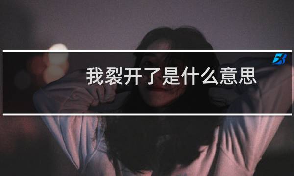 我裂开了是什么意思，这个梗出自哪里什么梗