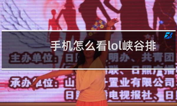 手机怎么看lol峡谷排名图片