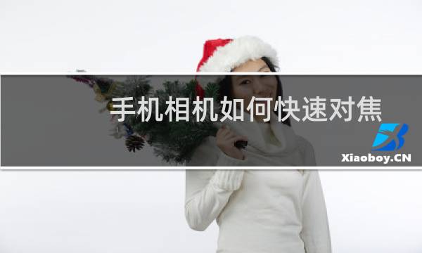 手机相机如何快速对焦