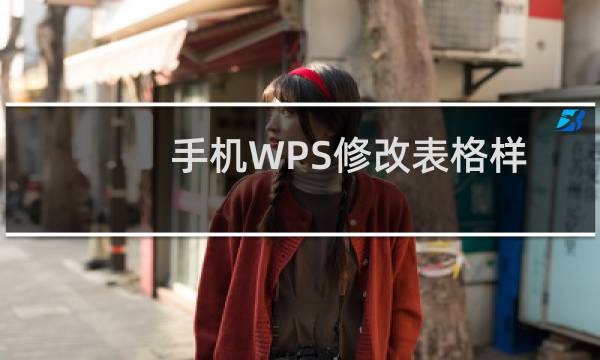 手机WPS修改表格样式
