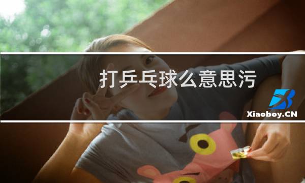 打乒乓球么意思污