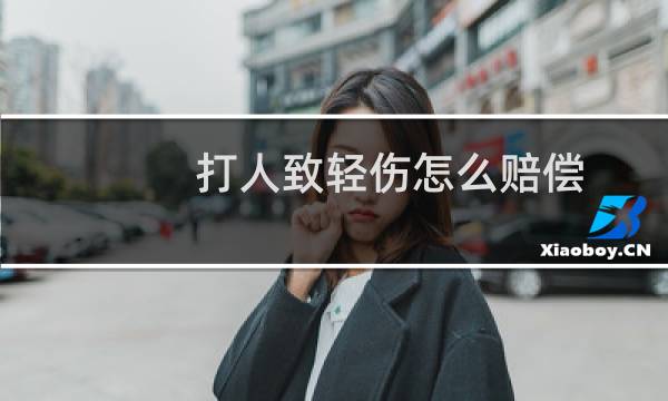 打人致轻伤怎么赔偿