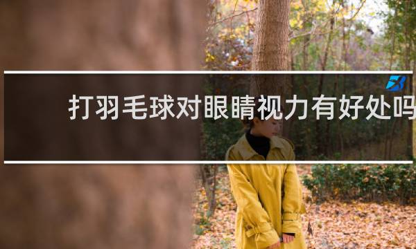 打羽毛球对眼睛视力有好处吗