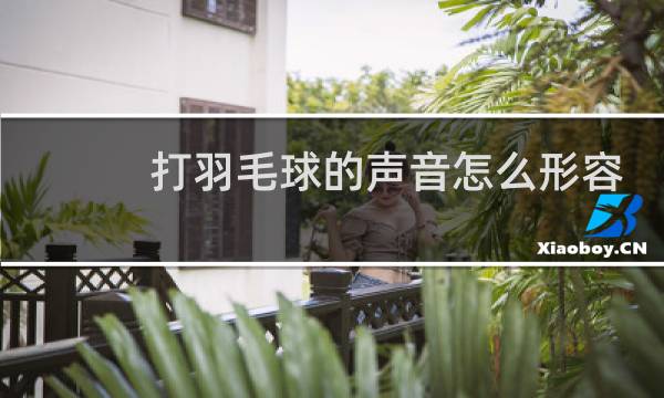 打羽毛球的声音怎么形容