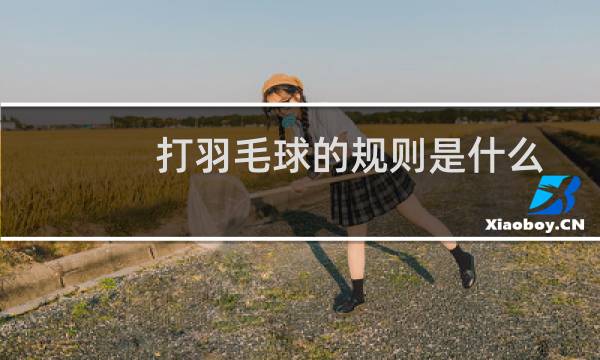 打羽毛球的规则是什么