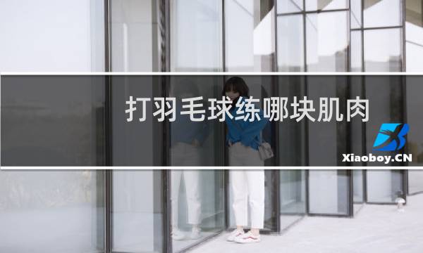 打羽毛球练哪块肌肉