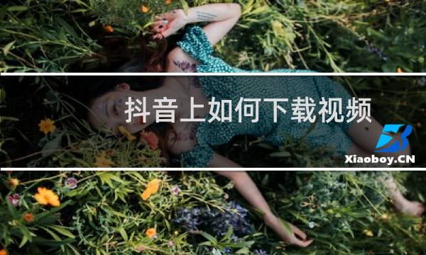 抖音上如何下载视频
