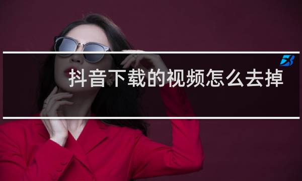 抖音下载的视频怎么去掉抖音的水印