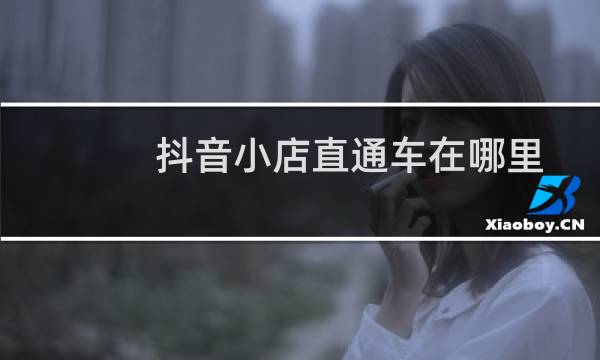 抖音小店直通车在哪里