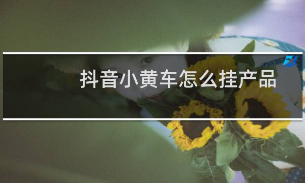 抖音小黄车怎么挂产品