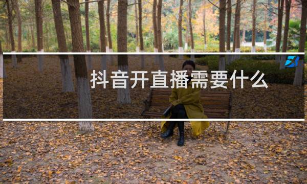 抖音开直播需要什么