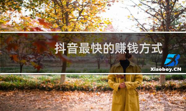 抖音最快的赚钱方式图片