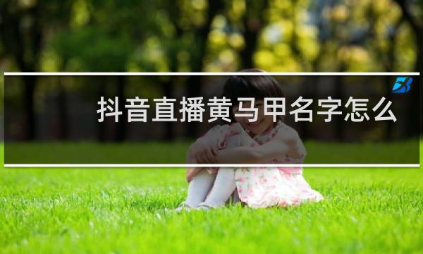 抖音直播黄马甲名字怎么设置
