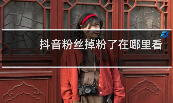 抖音粉丝掉粉了在哪里看