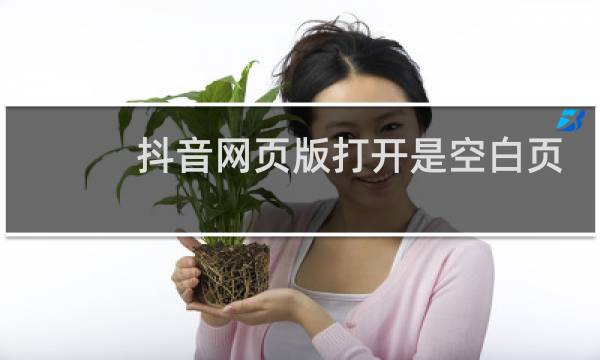 抖音网页版打开是空白页图片