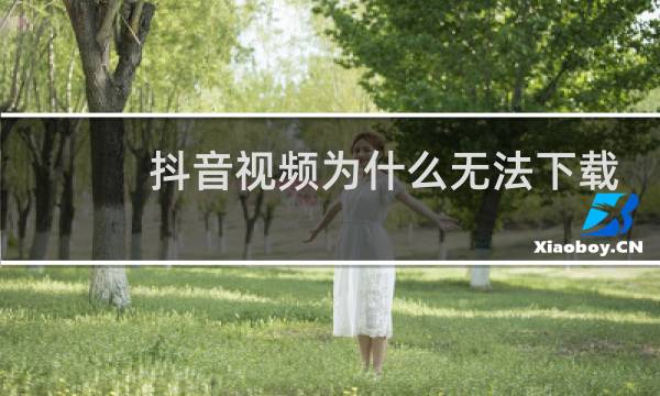 抖音视频为什么无法下载本地图片