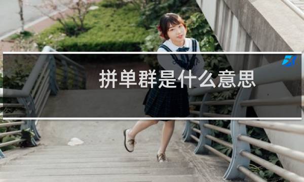 拼单群是什么意思