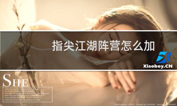 指尖江湖阵营怎么加