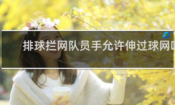 排球拦网队员手允许伸过球网吗