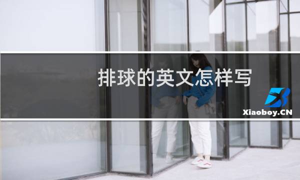 排球的英文怎样写