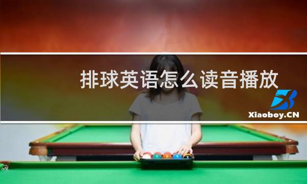 排球英语怎么读音播放