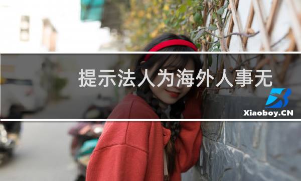提示法人为海外人事无法备案是为什么呢？