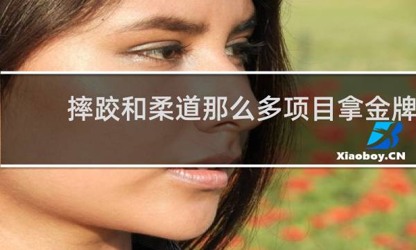 摔跤和柔道那么多项目拿金牌