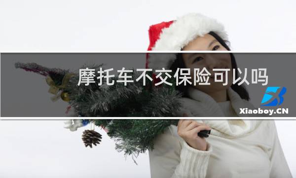 摩托车不交保险可以吗