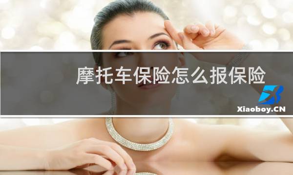 摩托车保险怎么报保险图片