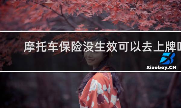 摩托车保险没生效可以去上牌吗