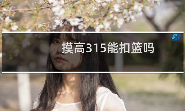 摸高315能扣篮吗