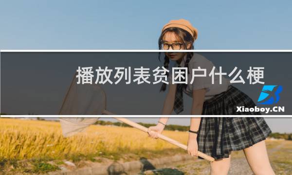 播放列表贫困户什么梗？什么梗