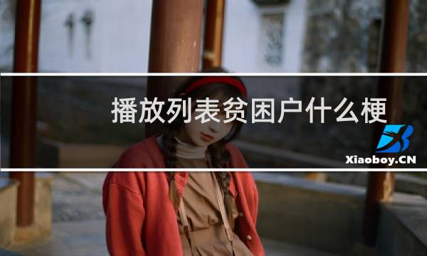 播放列表贫困户什么梗