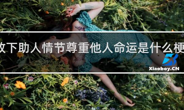 放下助人情节尊重他人命运是什么梗什么梗
