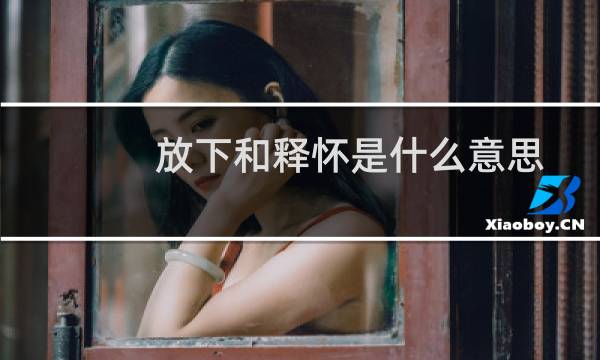 放下和释怀是什么意思（表示释怀和放下的句子都有哪些）图片