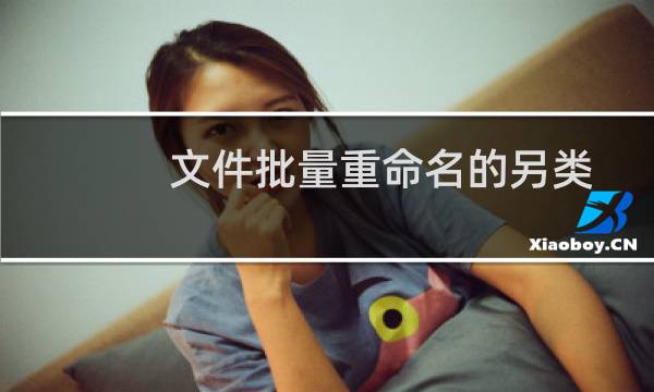 文件批量重命名的另类应用小技巧