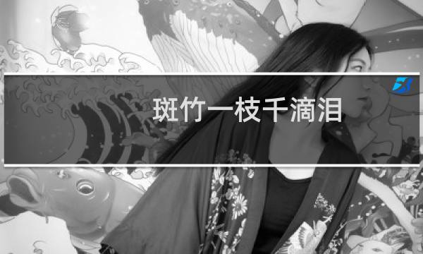 斑竹一枝千滴泪