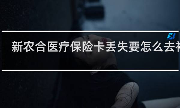 新农合医疗保险卡丢失要怎么去补办