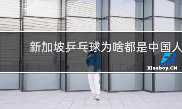 新加坡乒乓球为啥都是中国人