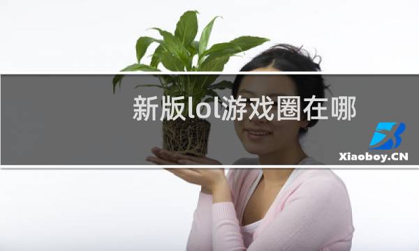 新版lol游戏圈在哪图片