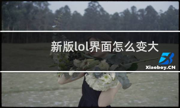 新版lol界面怎么变大