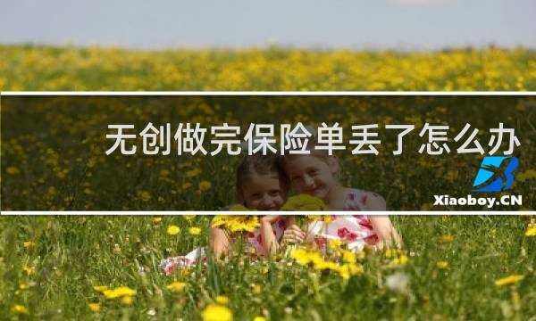 无创做完保险单丢了怎么办